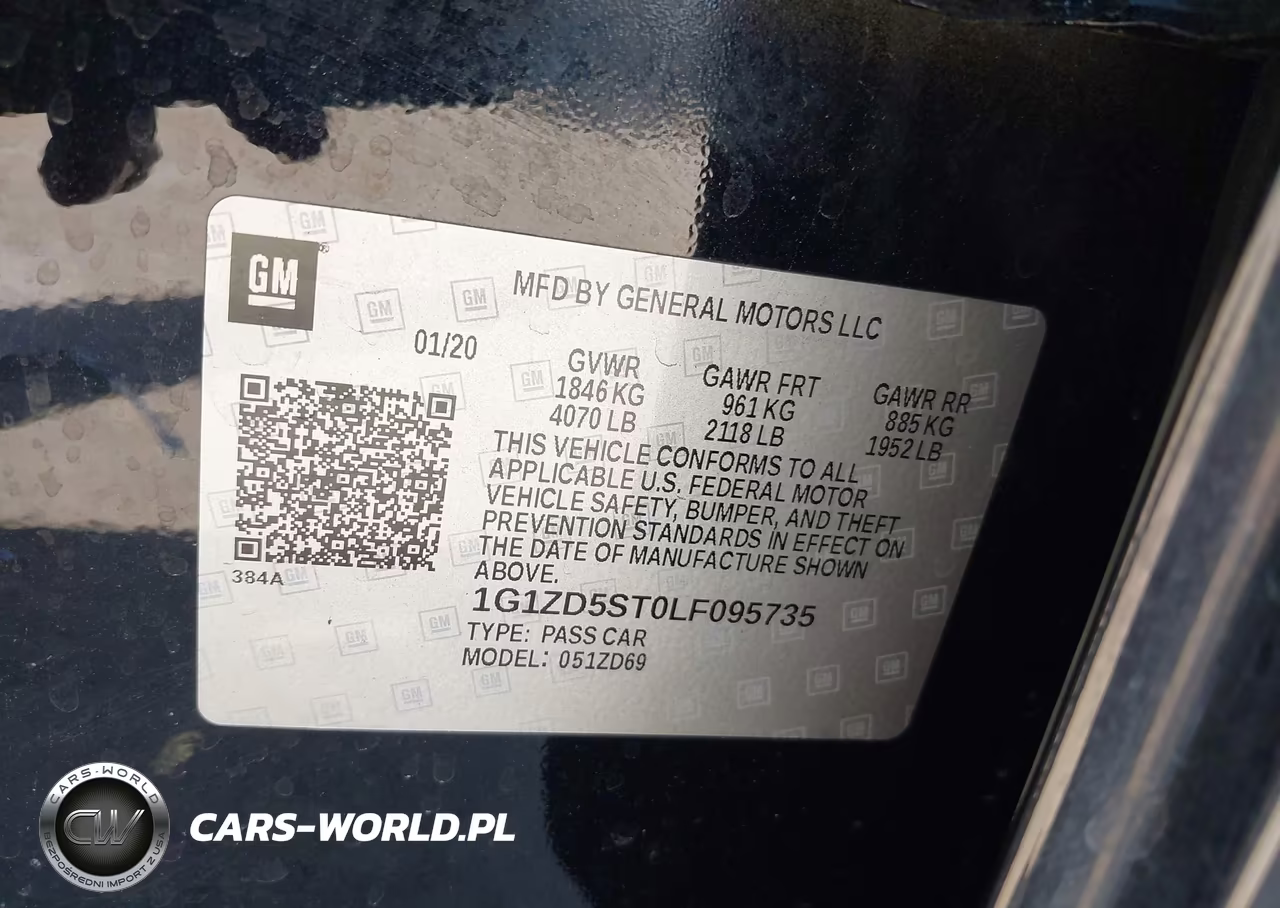 2020 Chevrolet Malibu Fwd Lt VIN:1G1ZD5ST0LF095735 - 9