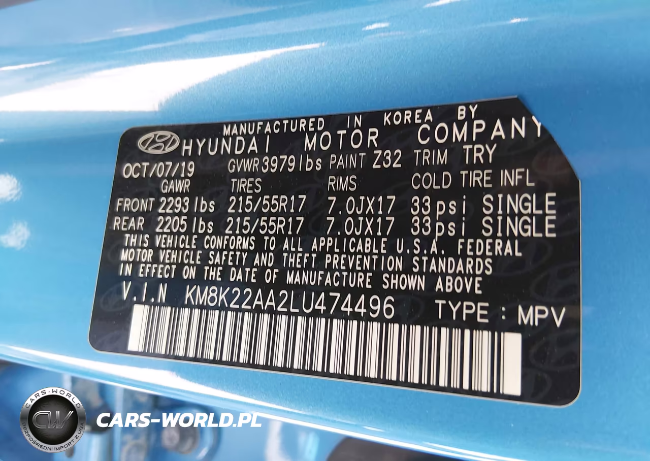 2020 Hyundai Kona Sel VIN:KM8K22AA2LU474496 - 9