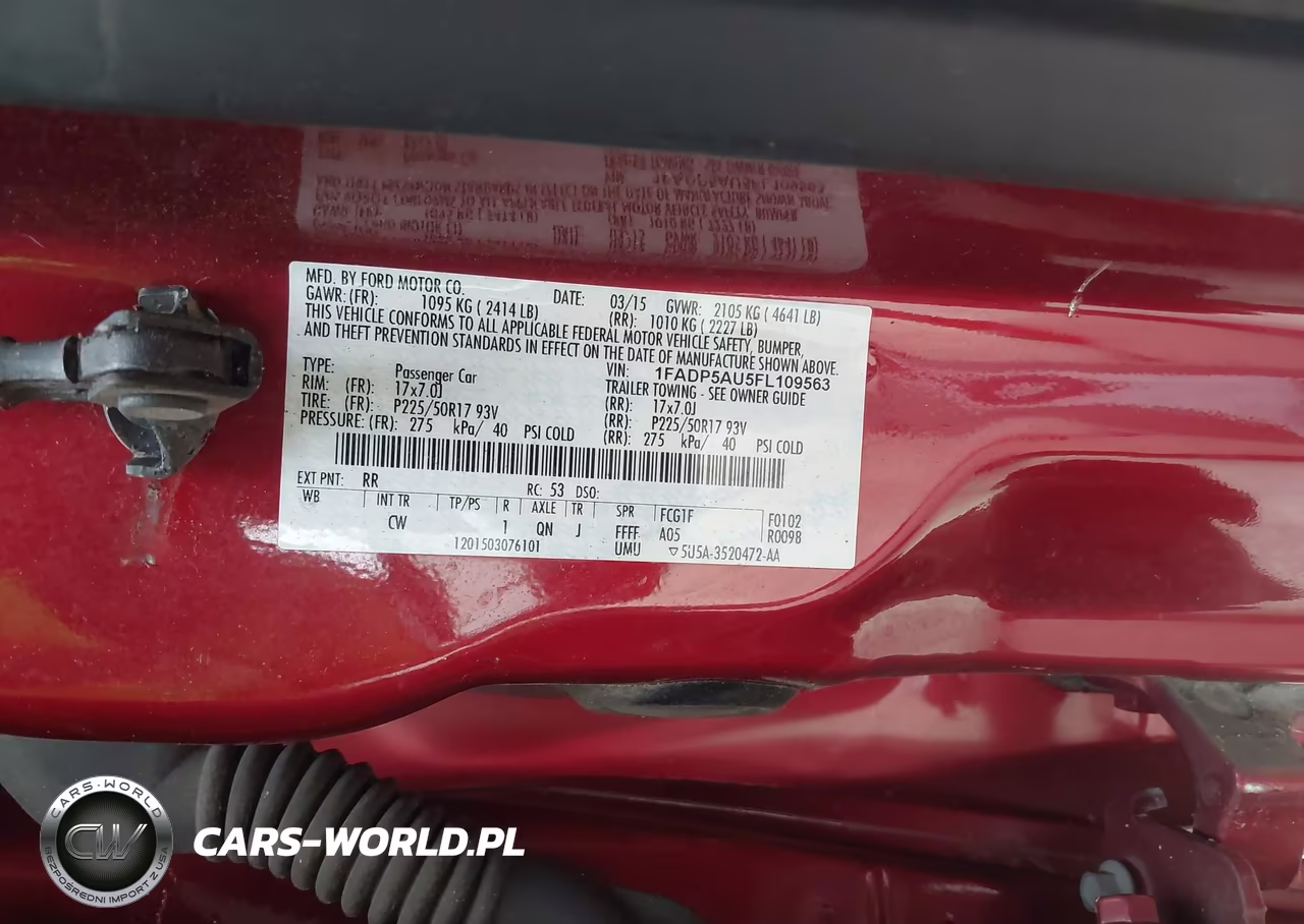 2015 Ford C-Max Hybrid Se VIN:1FADP5AU5FL109563 - 9