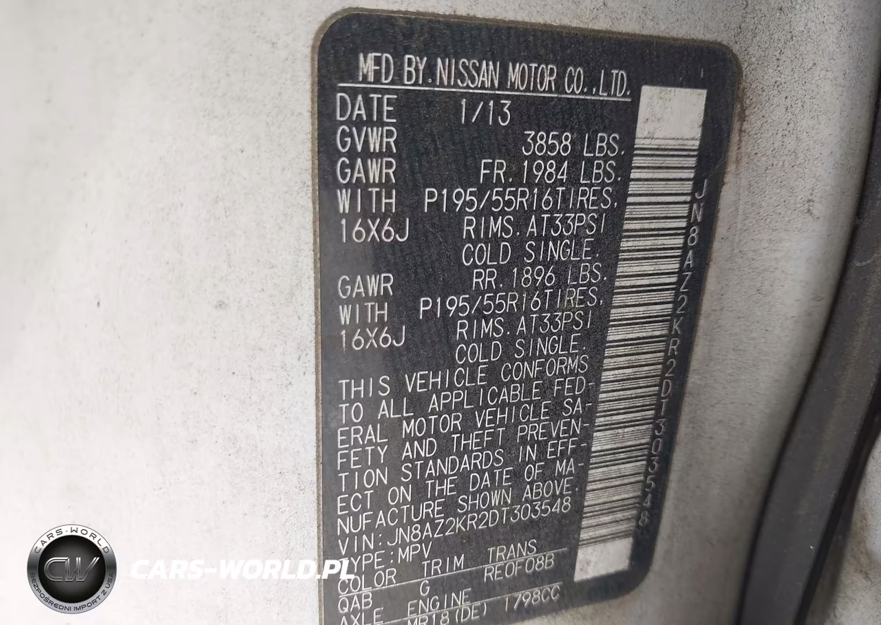 2013 Nissan Cube 1.8 Sl VIN:JN8AZ2KR2DT303548 - 9