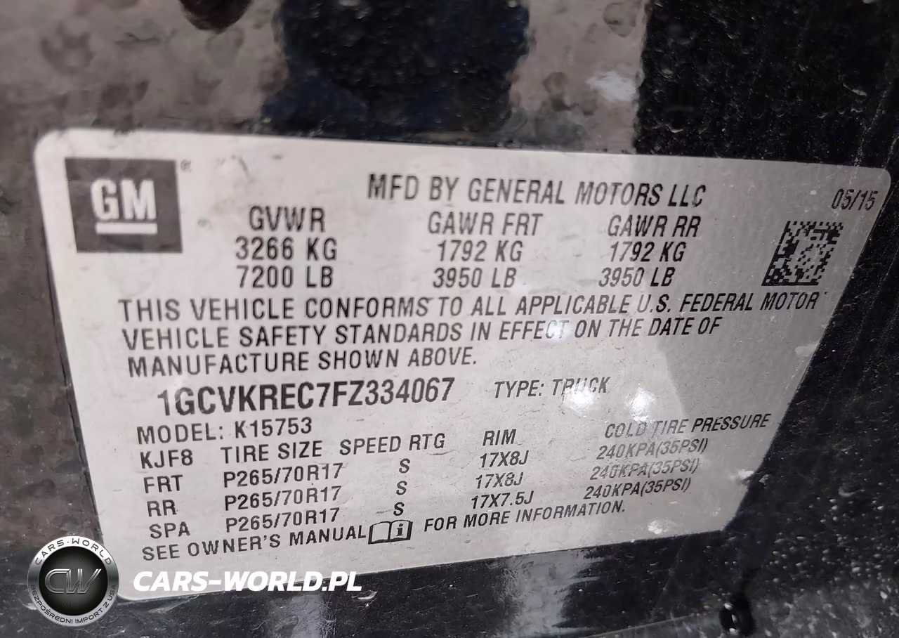 2015 Chevrolet Silverado 1500 Lt VIN:1GCVKREC7FZ334067 - 9