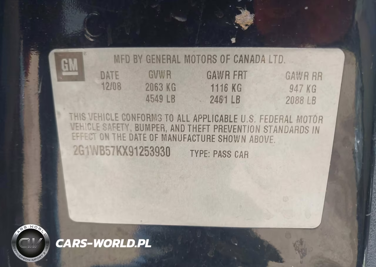 2009 Chevrolet Impala Ls VIN:2G1WB57KX91253930 - 9