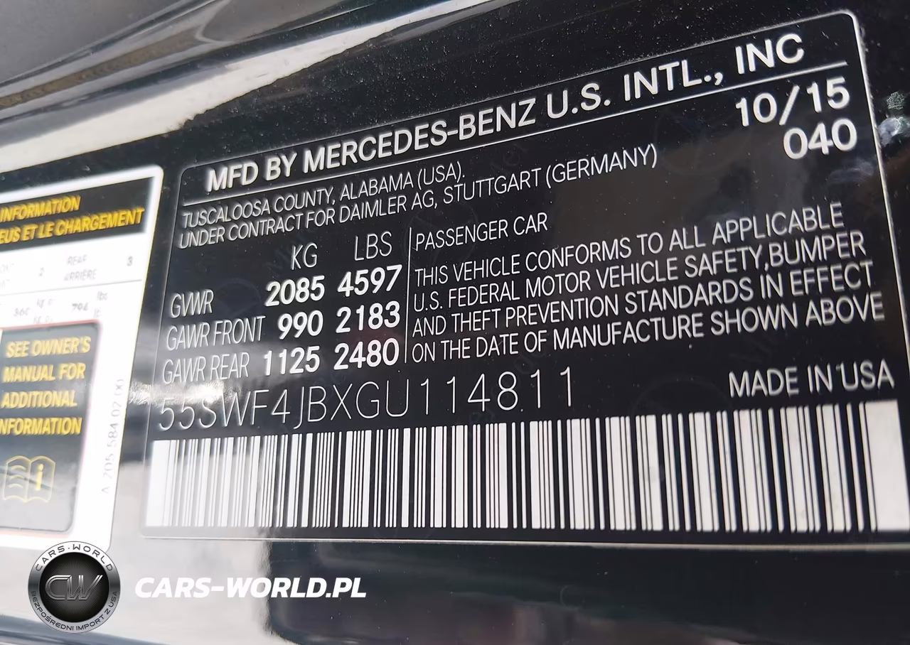 2016 Mercedes-Benz C 300 VIN:55SWF4JBXGU114811 - 9