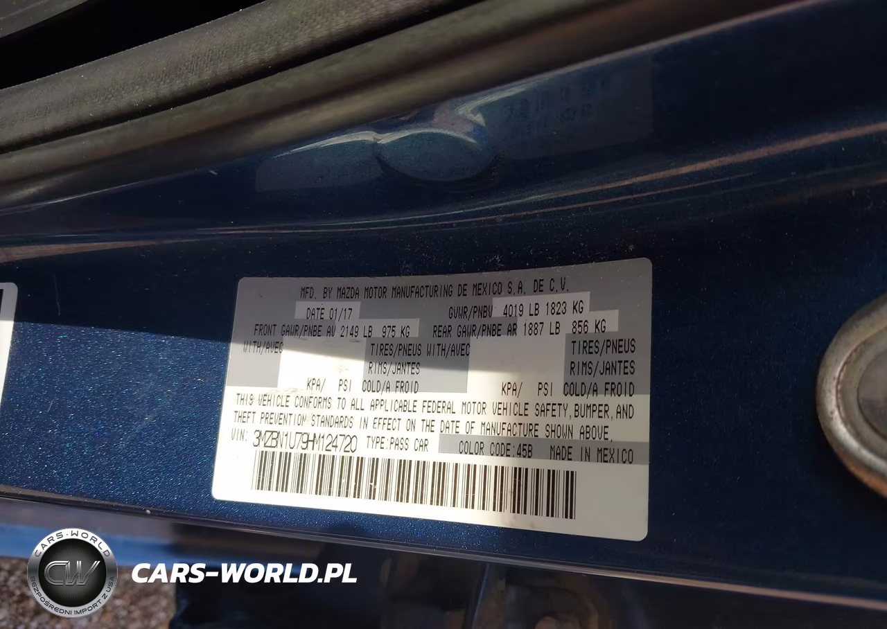 2017 Mazda Mazda3 Sport VIN:3MZBN1U79HM124720 - 9
