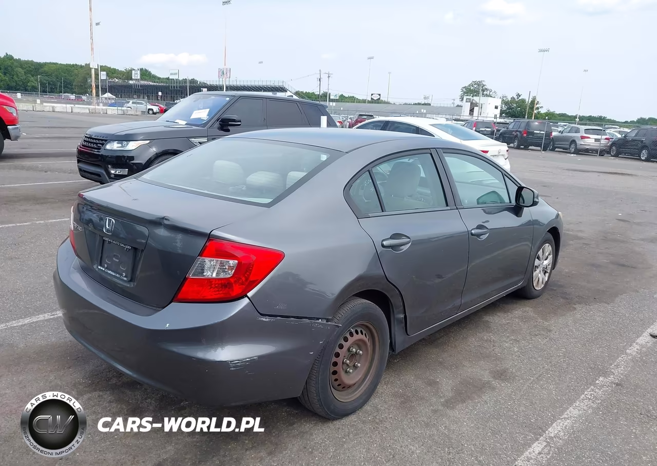 2012 Honda Civic Lx VIN:19XFB2F53CE331380 - 4