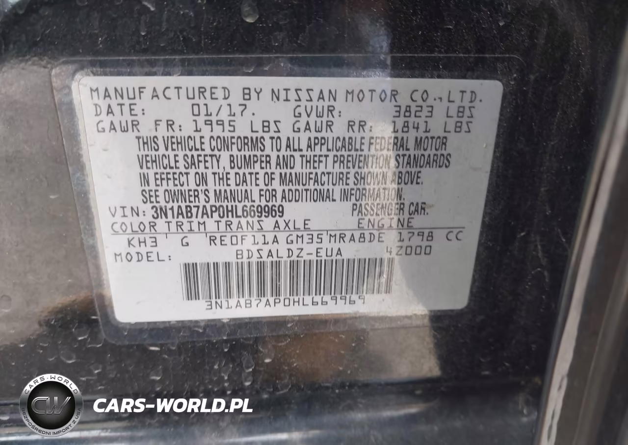2017 Nissan Sentra Sv VIN:3N1AB7AP0HL669969 - 9