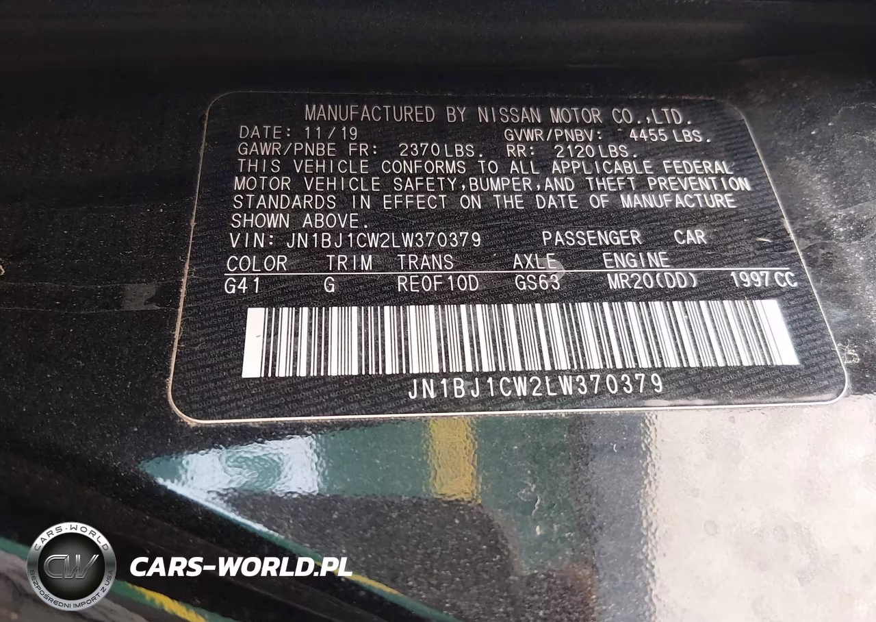 2020 Nissan Rogue Sport Sv Awd Xtronic Cvt VIN:JN1BJ1CW2LW370379 - 9