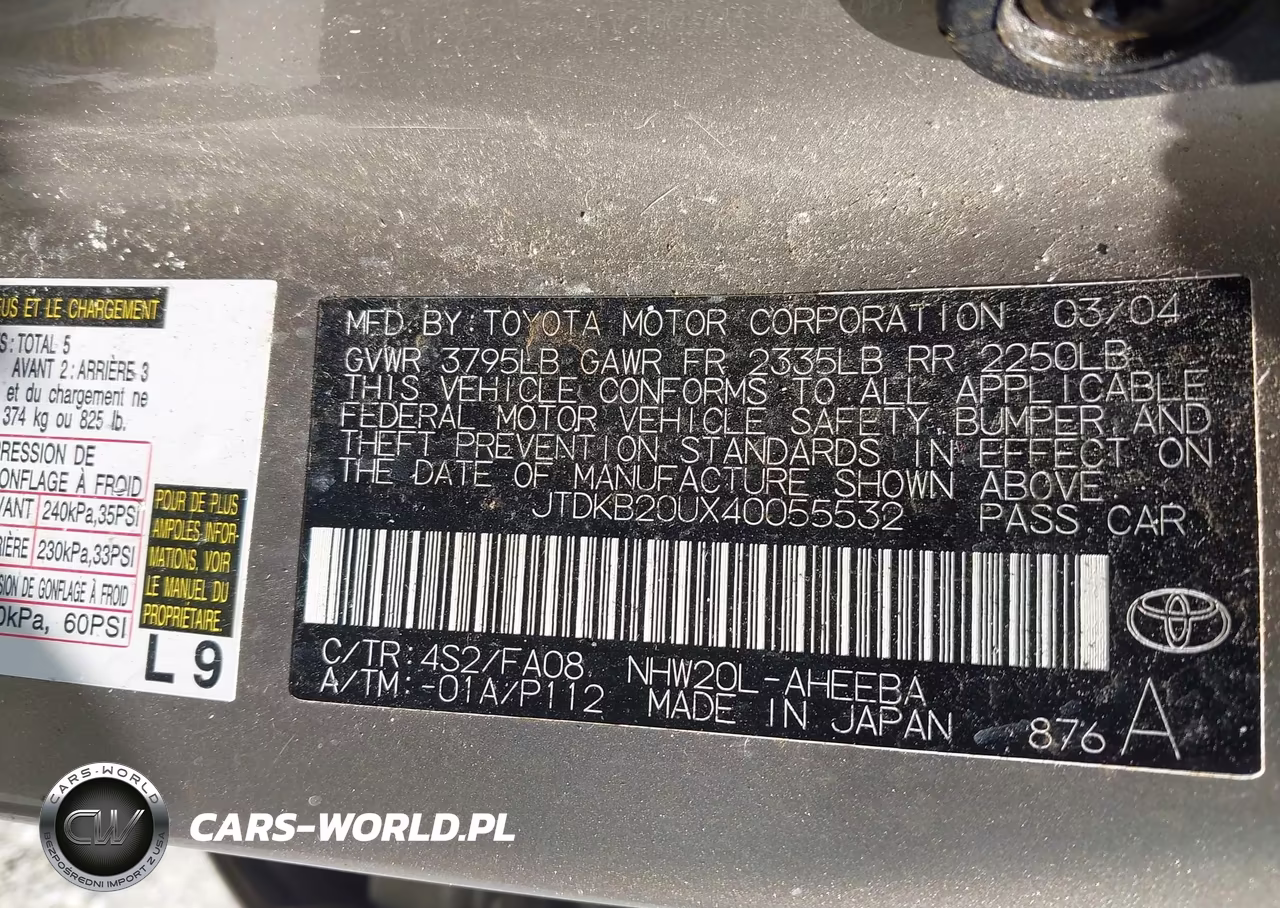 2004 Toyota Prius VIN:JTDKB20UX40055532 - 9