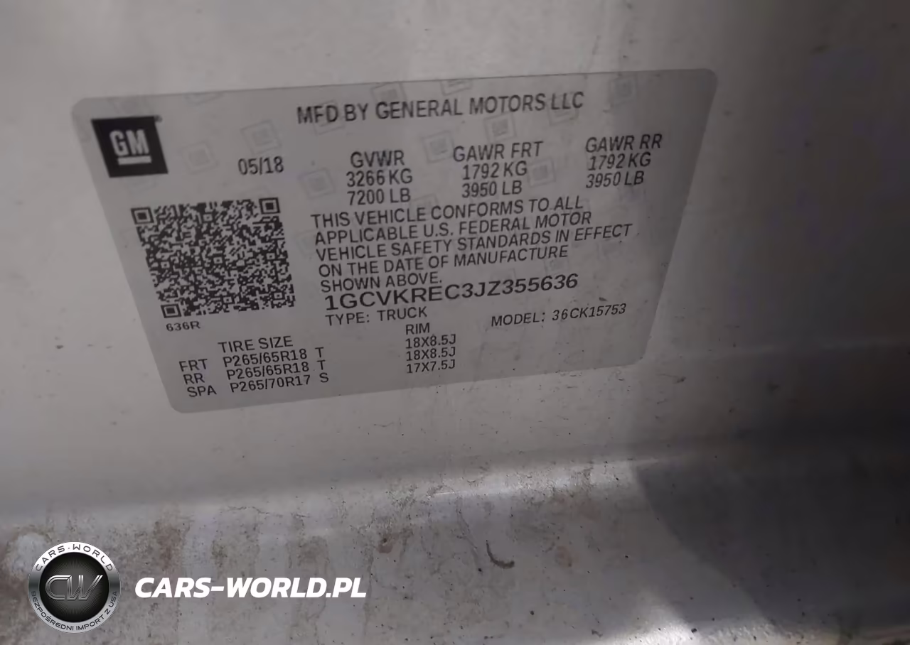 2018 Chevrolet Silverado 1500 1Lt VIN:1GCVKREC3JZ355636 - 9
