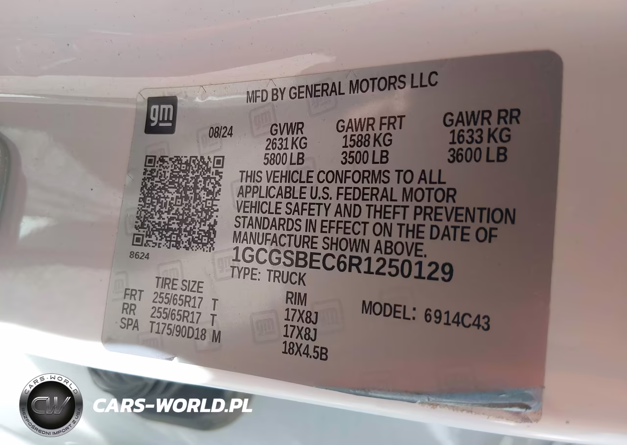 2024 Chevrolet Colorado 2Wd Wt VIN:1GCGSBEC6R1250129 - 9