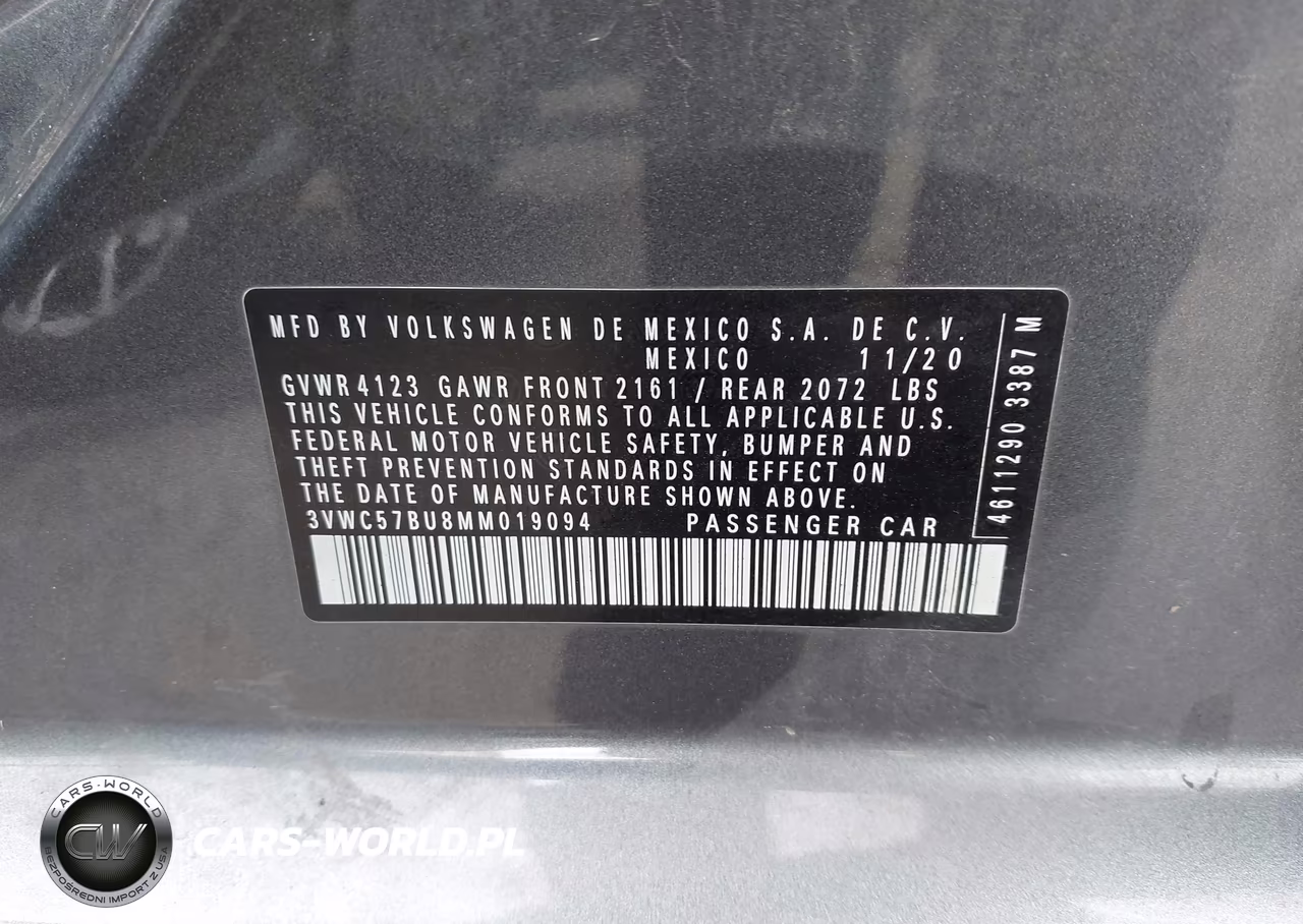 2021 Volkswagen Jetta 1.4T R-Line-1.4T S-1.4T Se VIN:3VWC57BU8MM019094 - 9