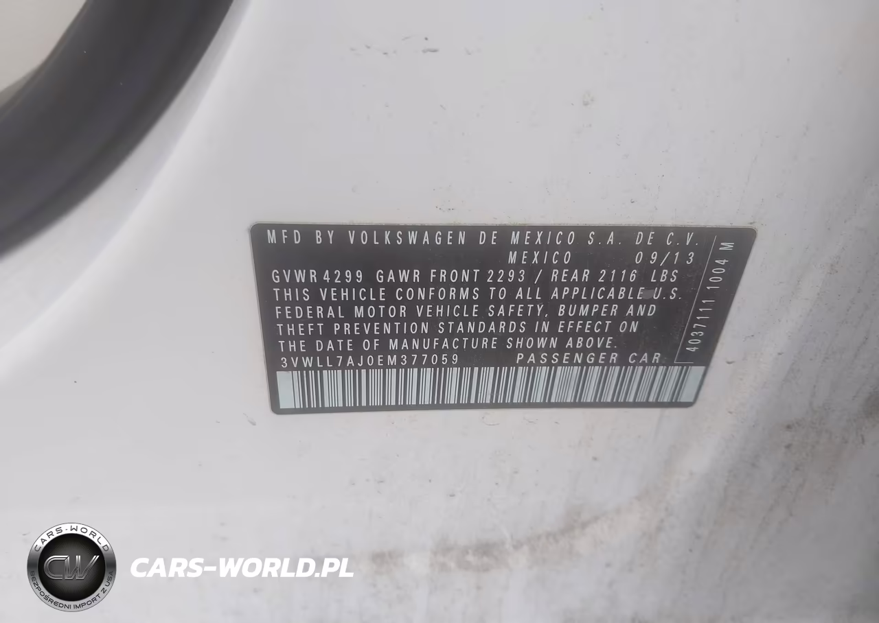 2014 Volkswagen Jetta 2.0L Tdi VIN:3VWLL7AJ0EM377059 - 9