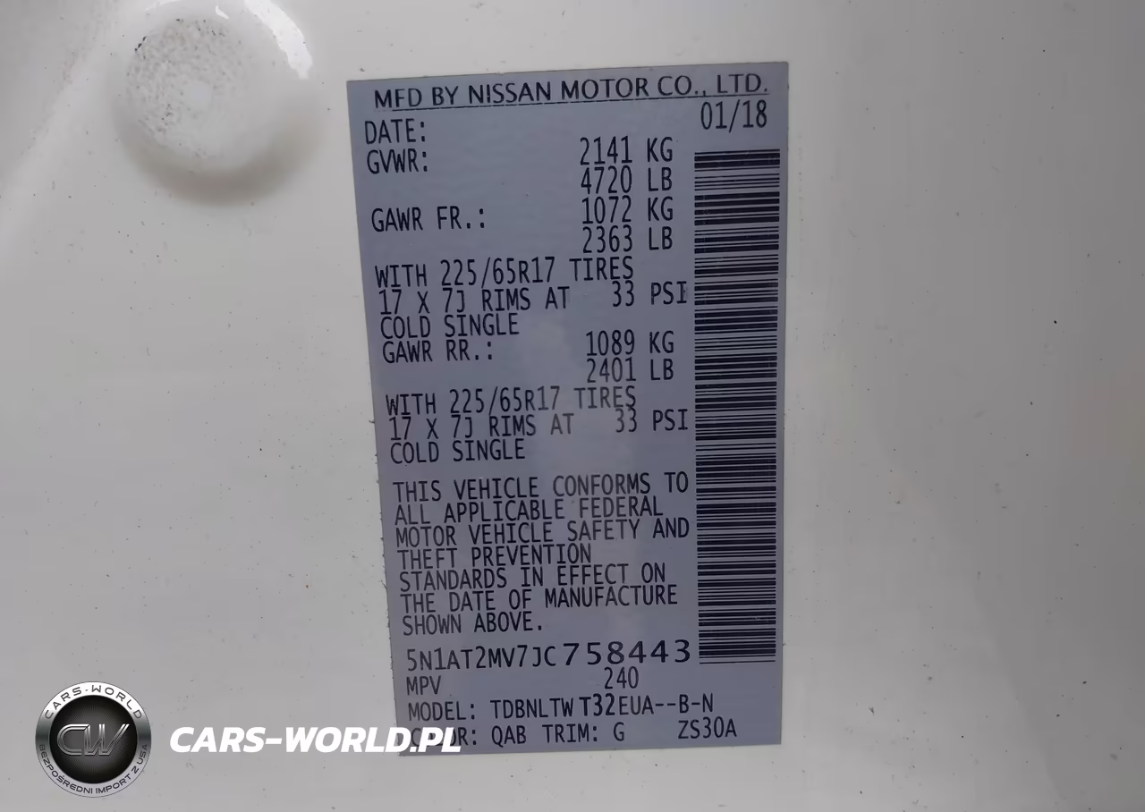 2018 Nissan Rogue Sv VIN:5N1AT2MV7JC758443 - 9