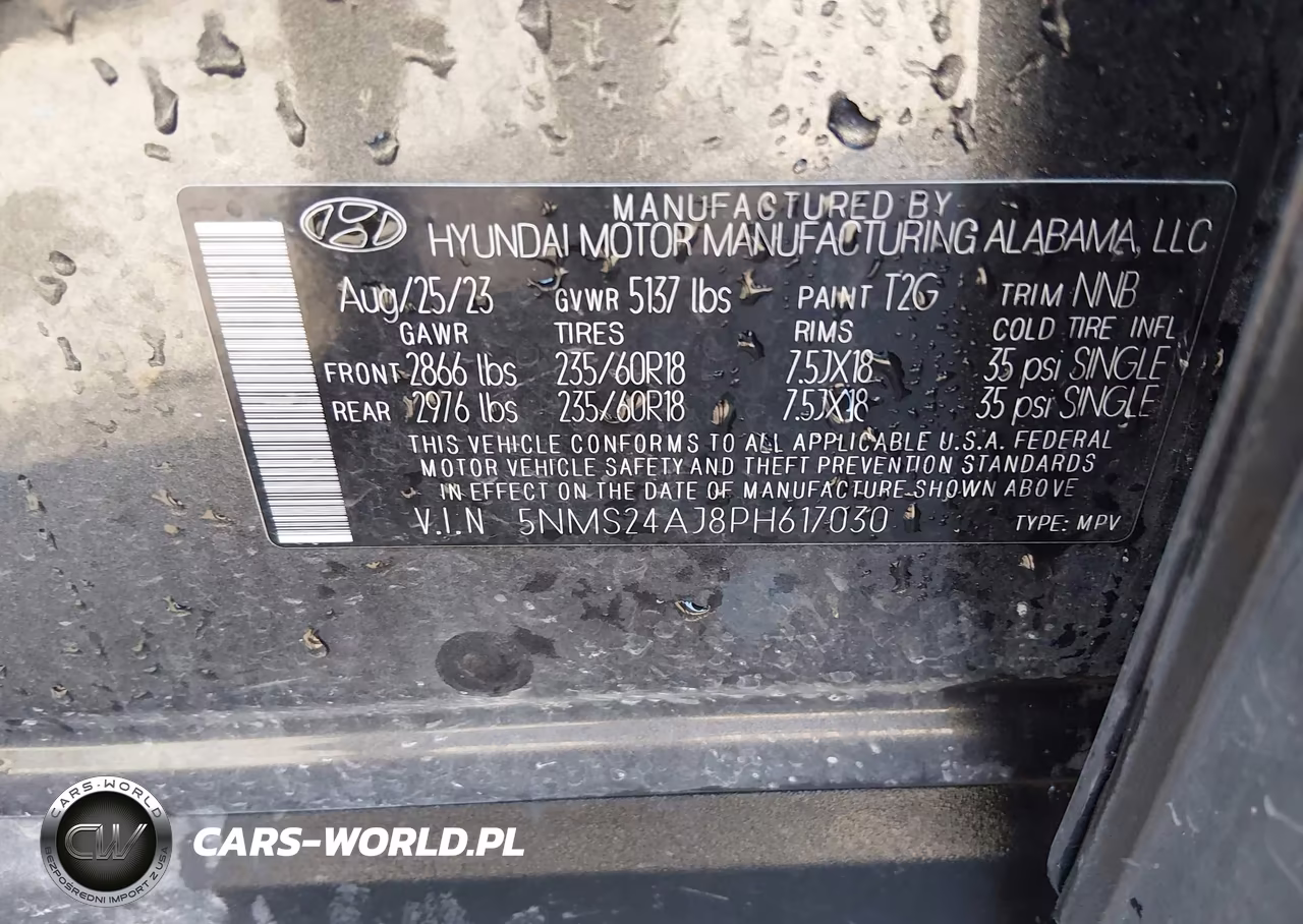 2023 Hyundai Santa Fe Sel VIN:5NMS24AJ8PH617030 - 9