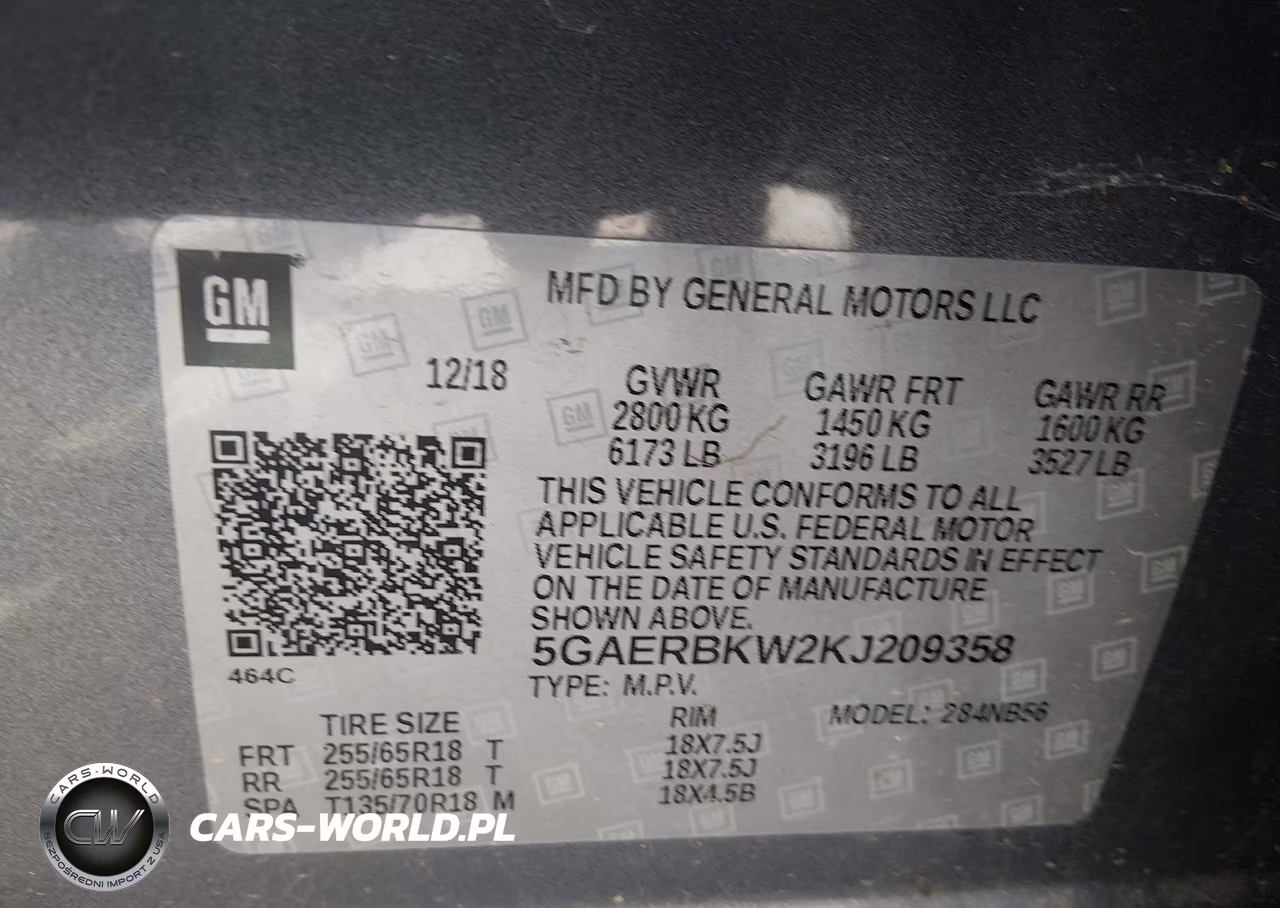 2019 Buick Enclave Fwd Essence VIN:5GAERBKW2KJ209358 - 9