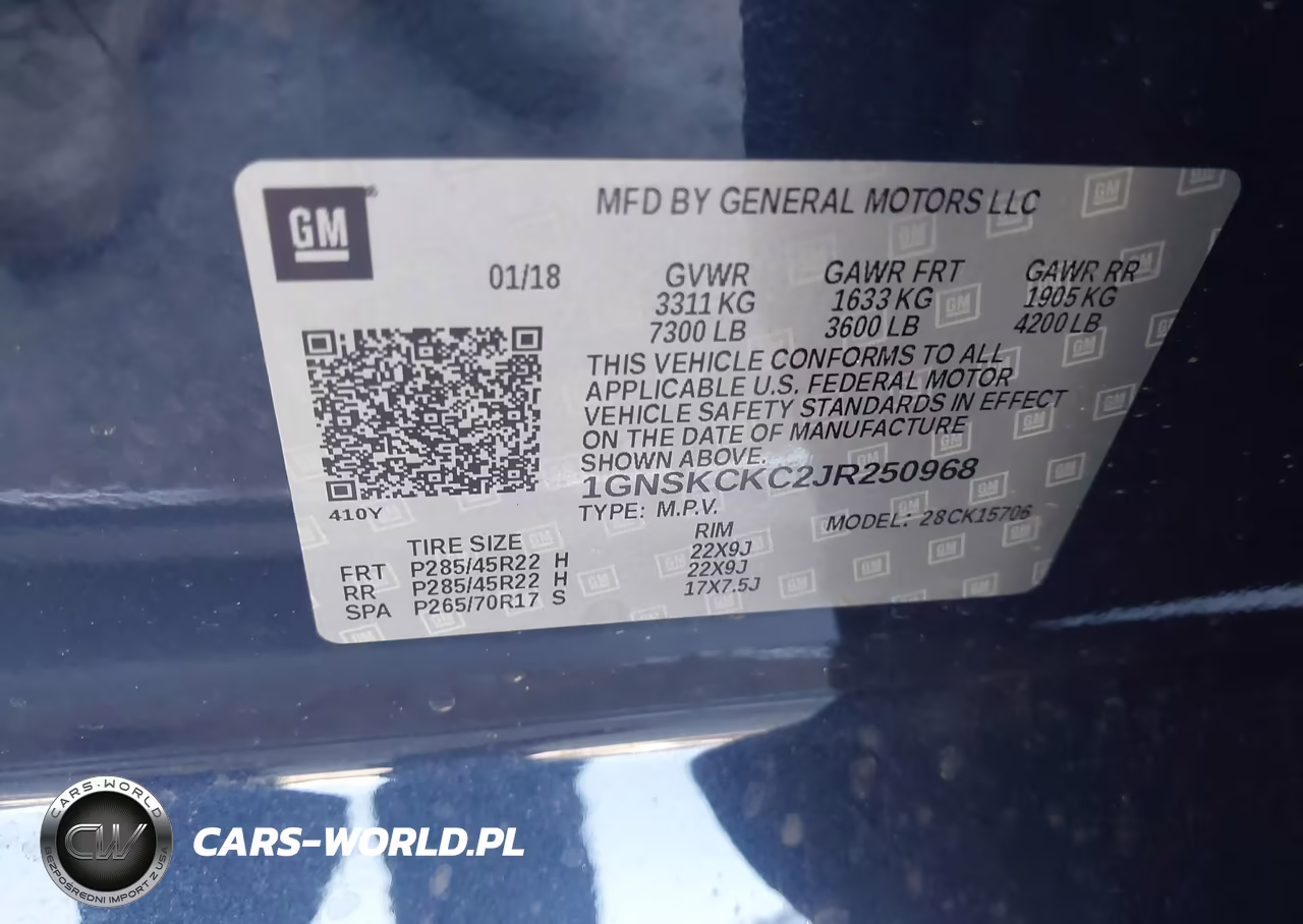 2018 Chevrolet Tahoe Premier VIN:1GNSKCKC2JR250968 - 9