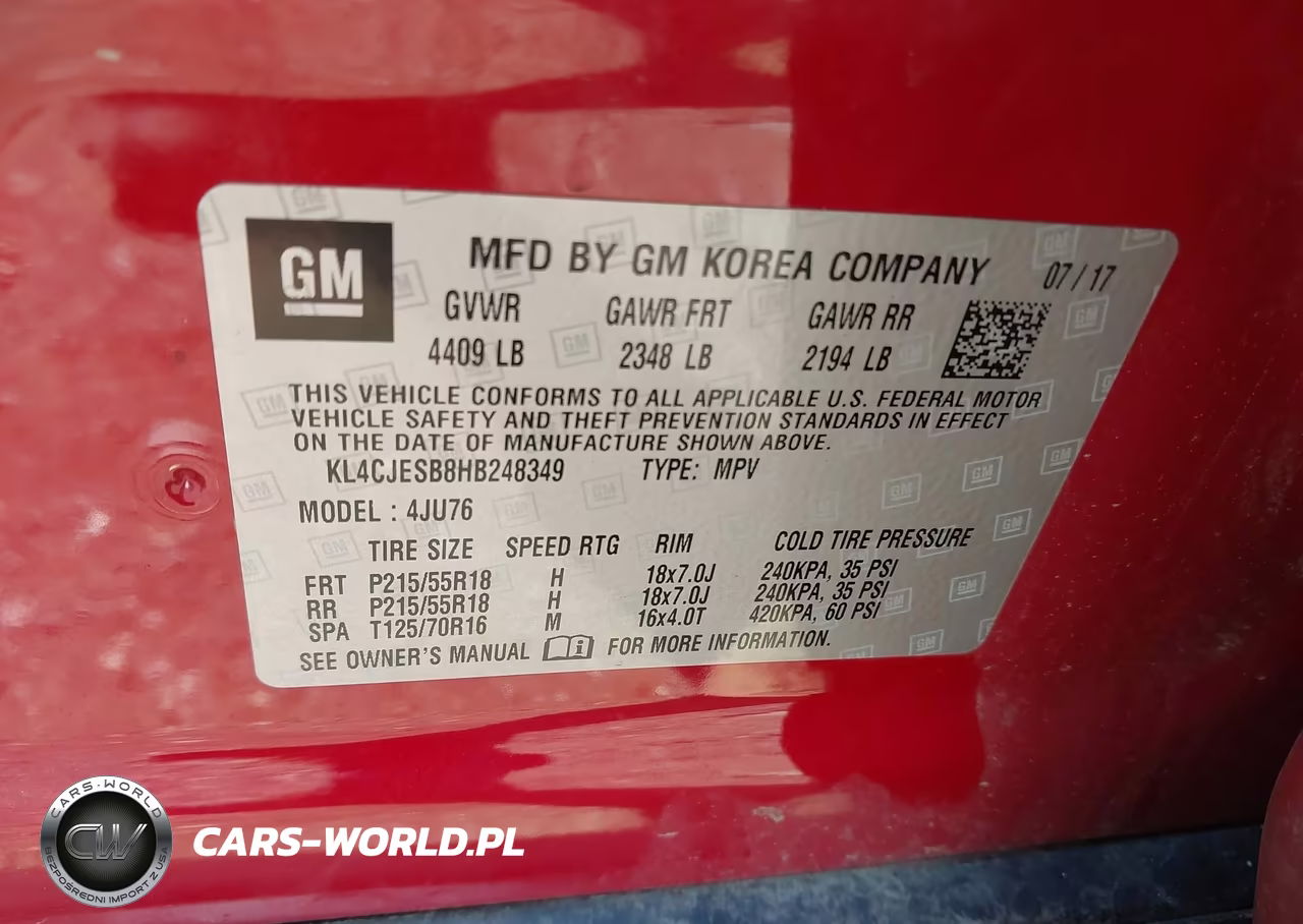 2017 Buick Encore Preferred VIN:KL4CJESB8HB248349 - 9