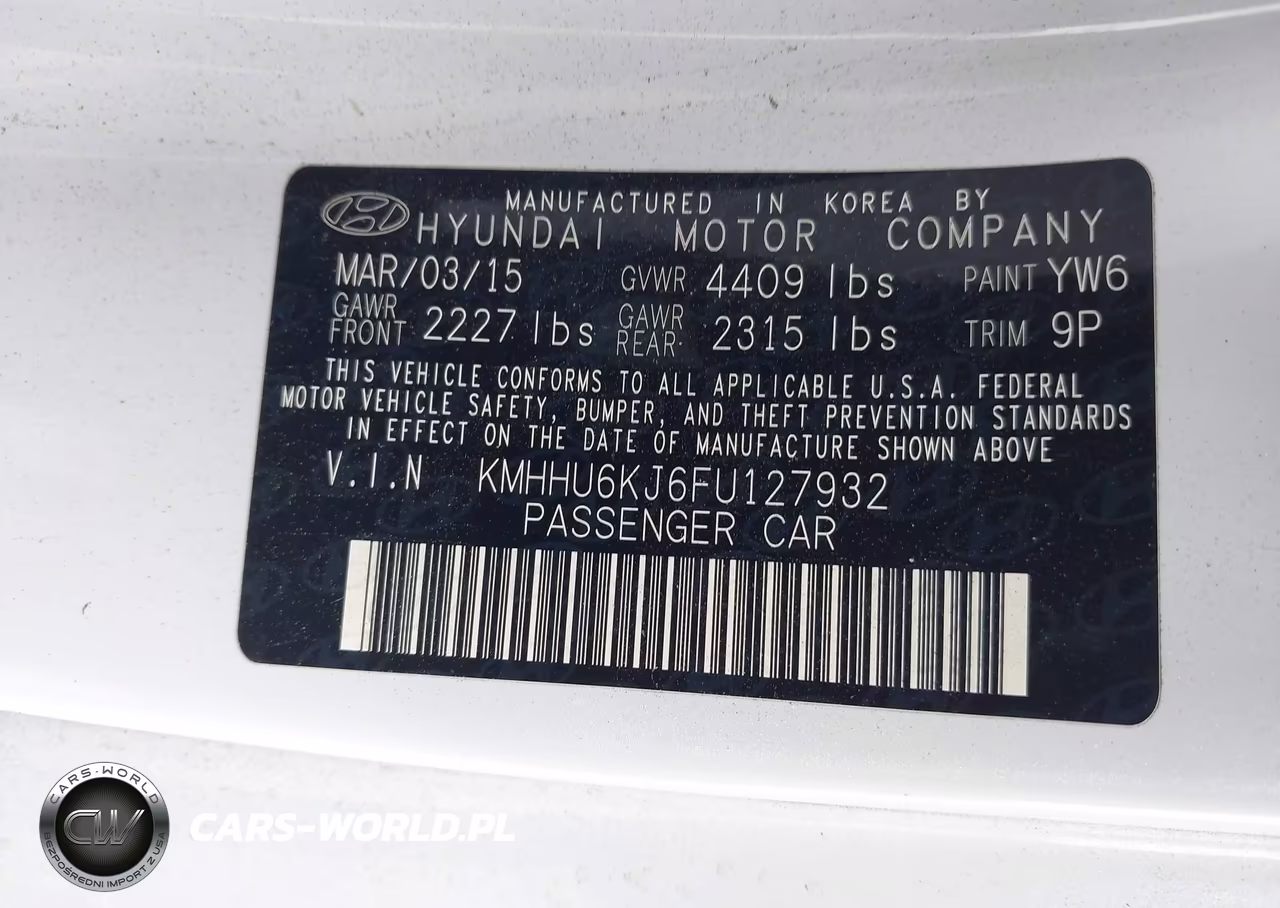 2015 Hyundai Genesis 3.8 Ultimate VIN:KMHHU6KJ6FU127932 - 9
