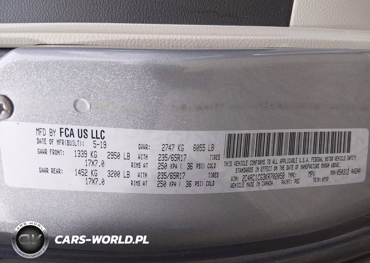 2019 Chrysler Pacifica Lx VIN:2C4RC1CG3KR702058 - 9