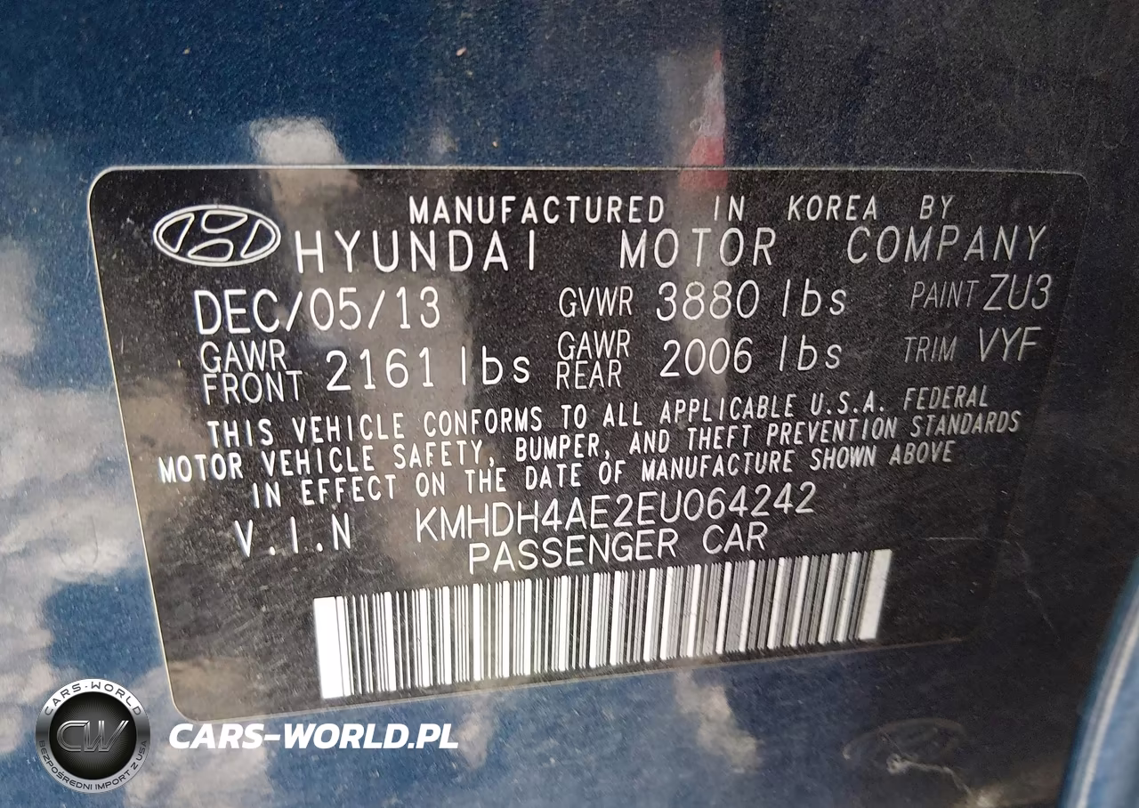2014 Hyundai Elantra Se VIN:KMHDH4AE2EU064242 - 9