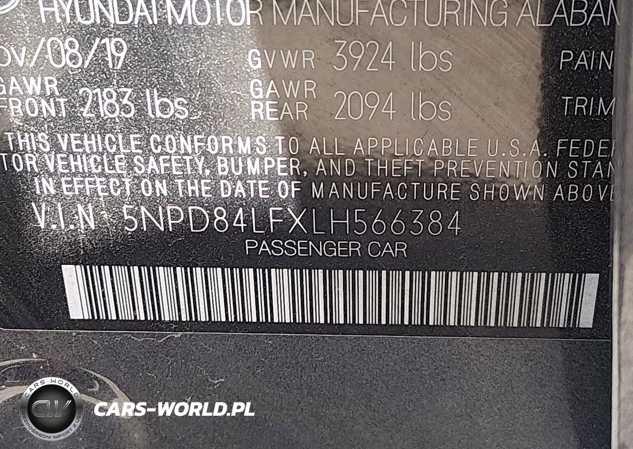 2020 Hyundai Elantra Sel VIN:5NPD84LFXLH566384 - 9