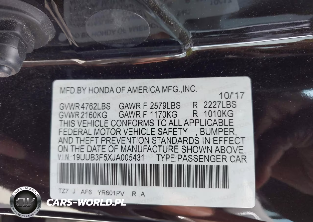 2018 Acura Tlx Tech Pkg VIN:19UUB3F5XJA005431 - 9