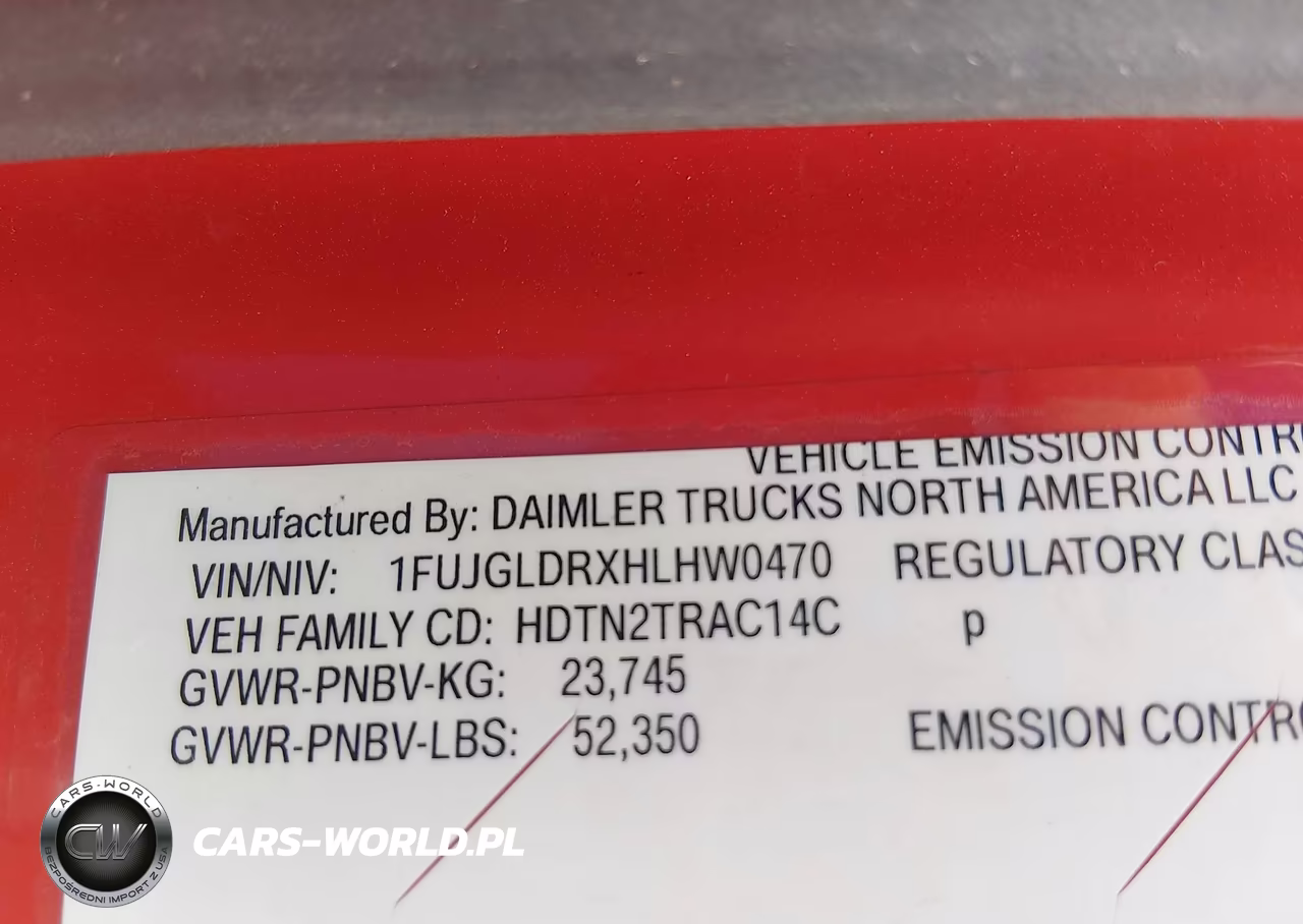 2017 Freightliner Cascadia 125 VIN:1FUJGLDRXHLHW0470 - 8