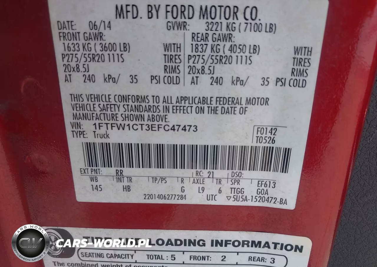 2014 Ford F-150 Lariat VIN:1FTFW1CT3EFC47473 - 9