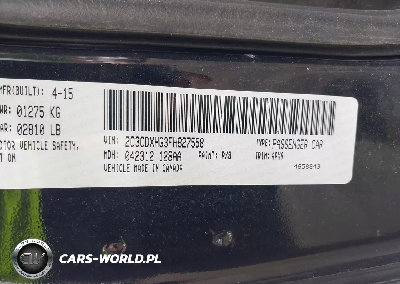 2015 Dodge Charger Sxt VIN:2C3CDXHG3FH827558 - 9