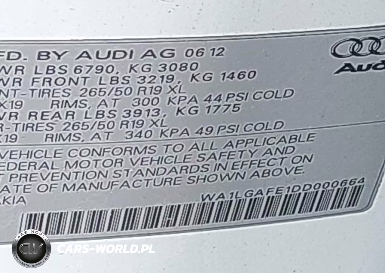 2013 Audi Q7 3.0T Premium VIN:WA1LGAFE1DD000664 - 9