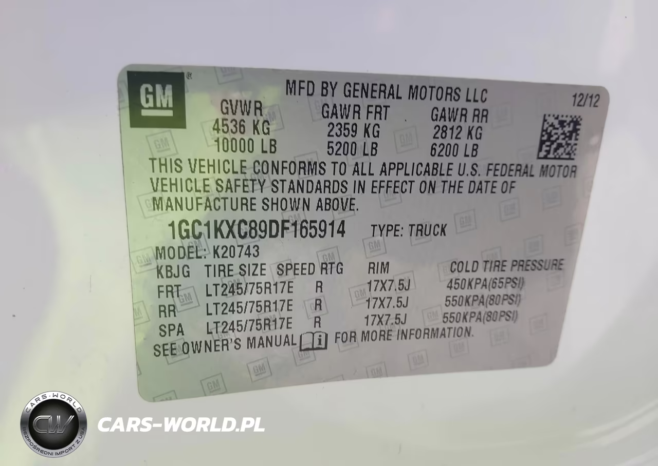 2013 Chevrolet Silverado 2500Hd Lt VIN:1GC1KXC89DF165914 - 9