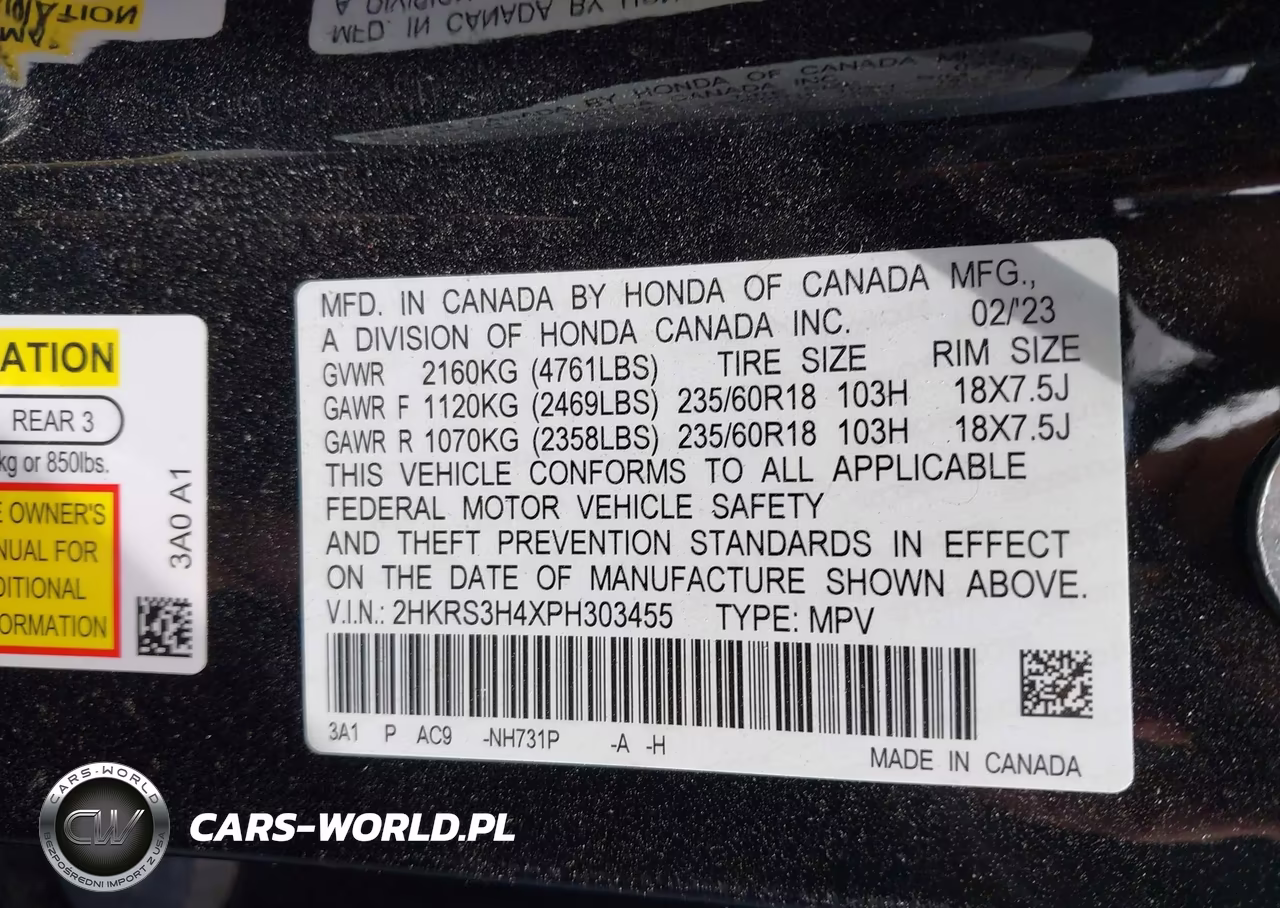 2023 Honda Cr-V Ex 2Wd VIN:2HKRS3H4XPH303455 - 9