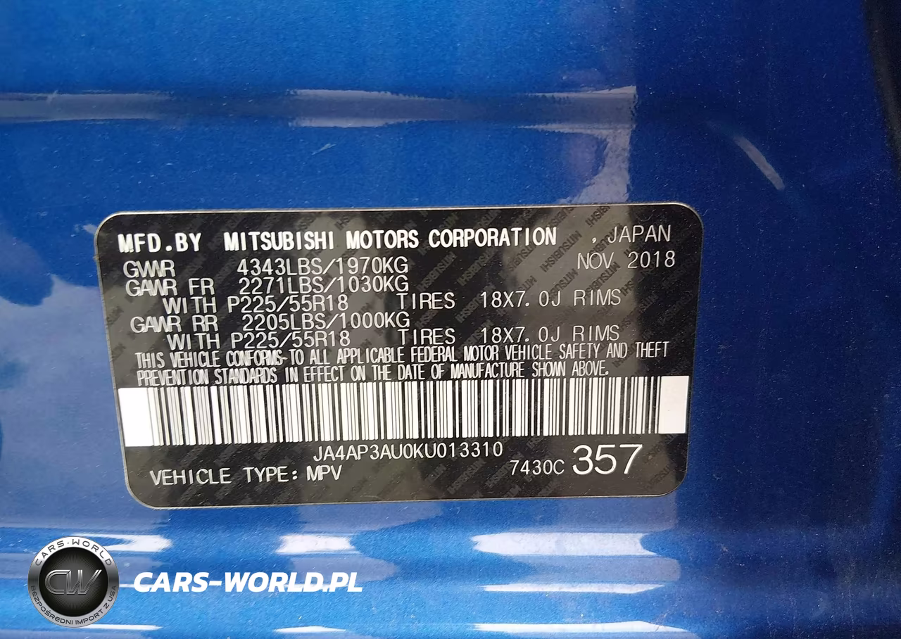 2019 Mitsubishi Outlander Sport 2.0 Es VIN:JA4AP3AU0KU013310 - 9