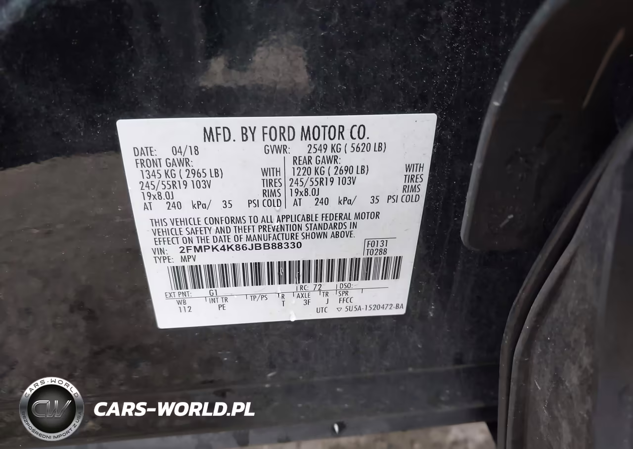 2018 Ford Edge Titanium VIN:2FMPK4K86JBB88330 - 9