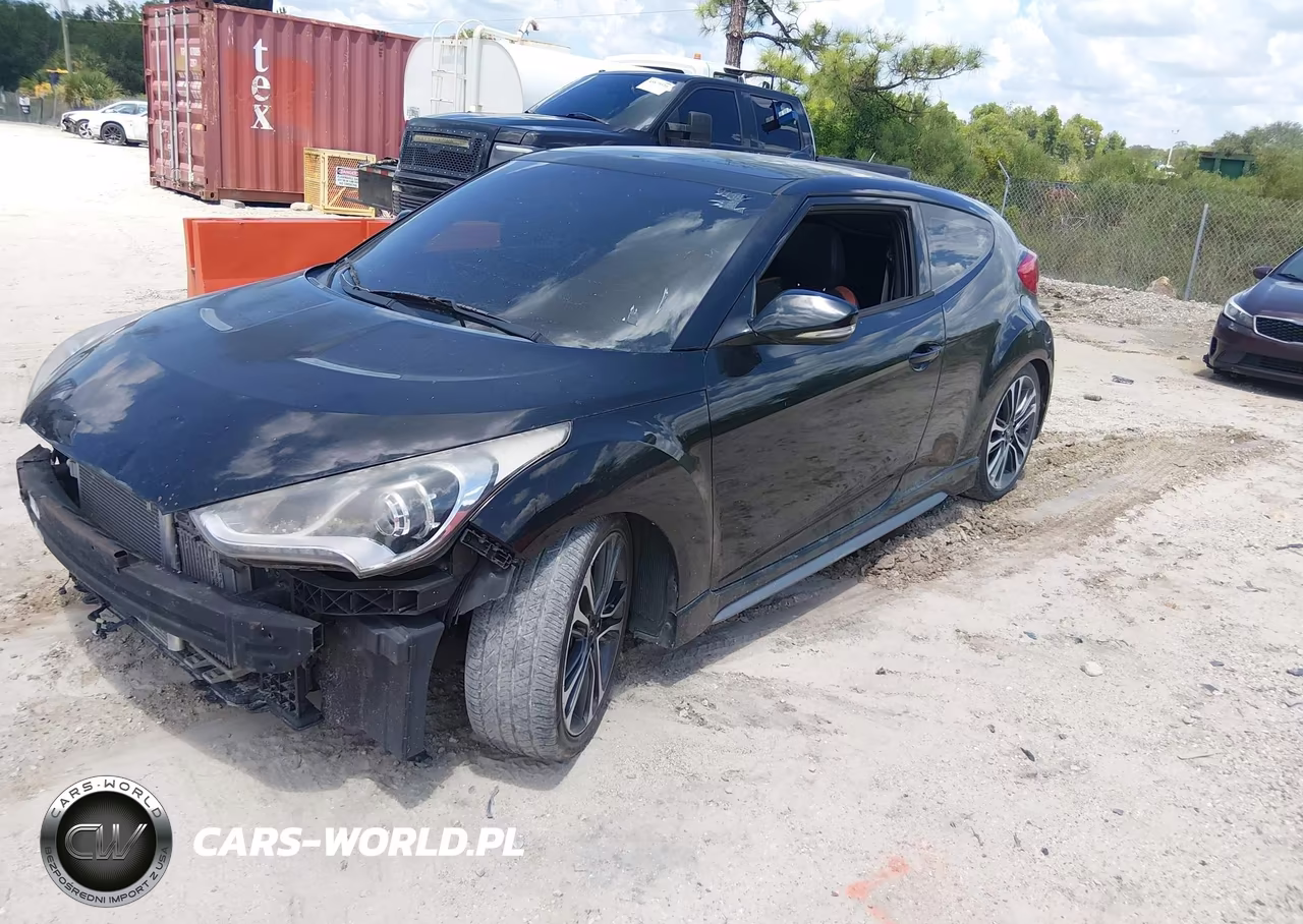 2016 Hyundai Veloster Turbo VIN:KMHTC6AE7GU267166 - 2