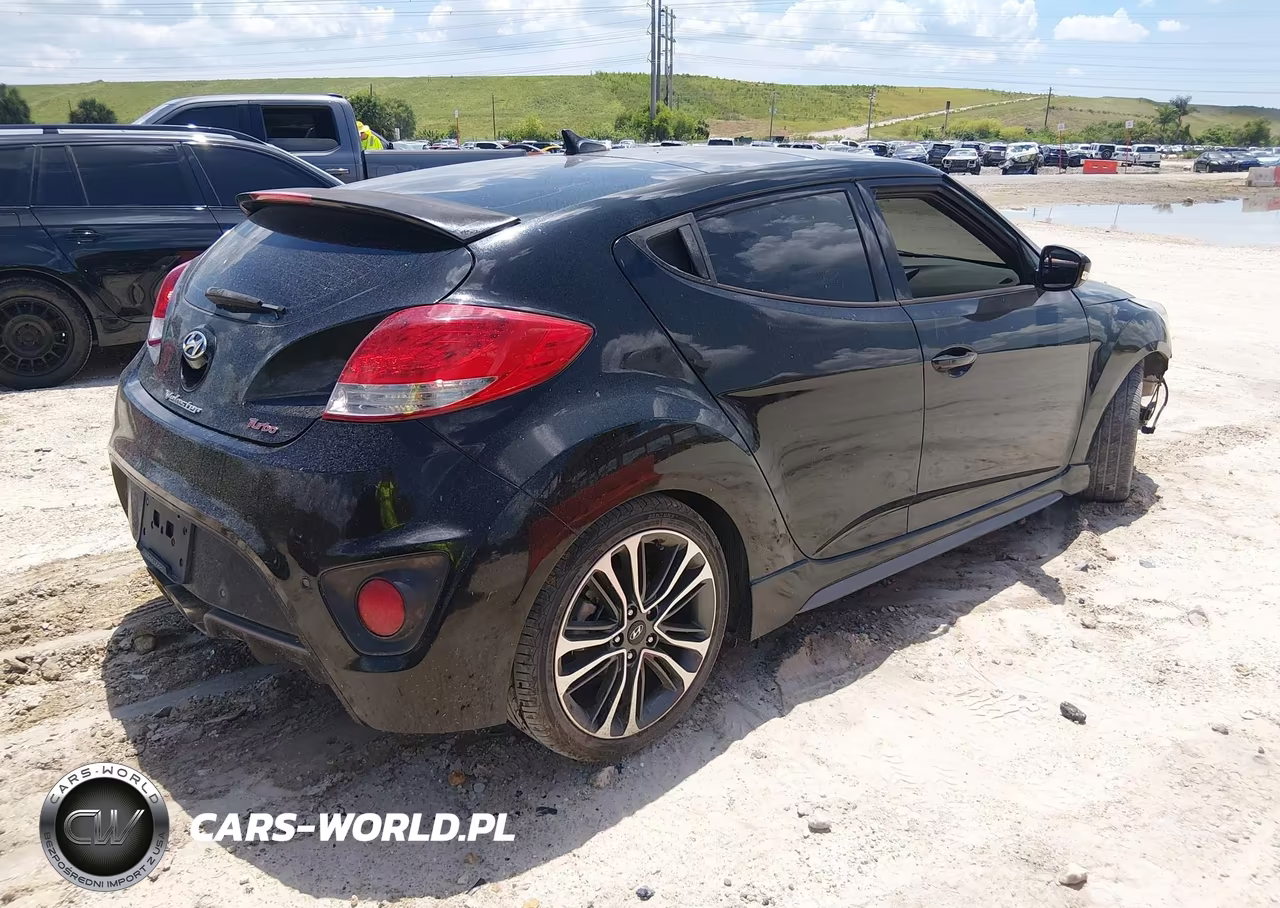 2016 Hyundai Veloster Turbo VIN:KMHTC6AE7GU267166 - 4