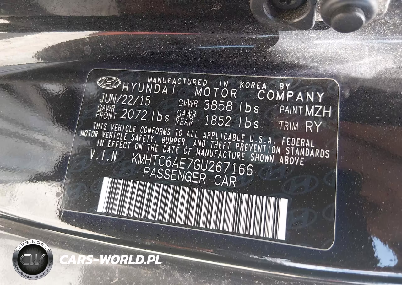 2016 Hyundai Veloster Turbo VIN:KMHTC6AE7GU267166 - 9