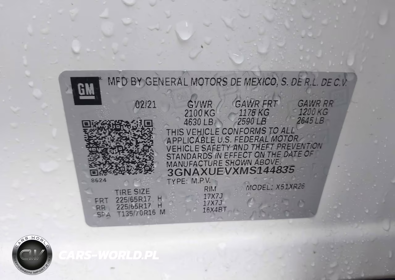 2021 Chevrolet Equinox Awd Lt VIN:3GNAXUEVXMS144835 - 9