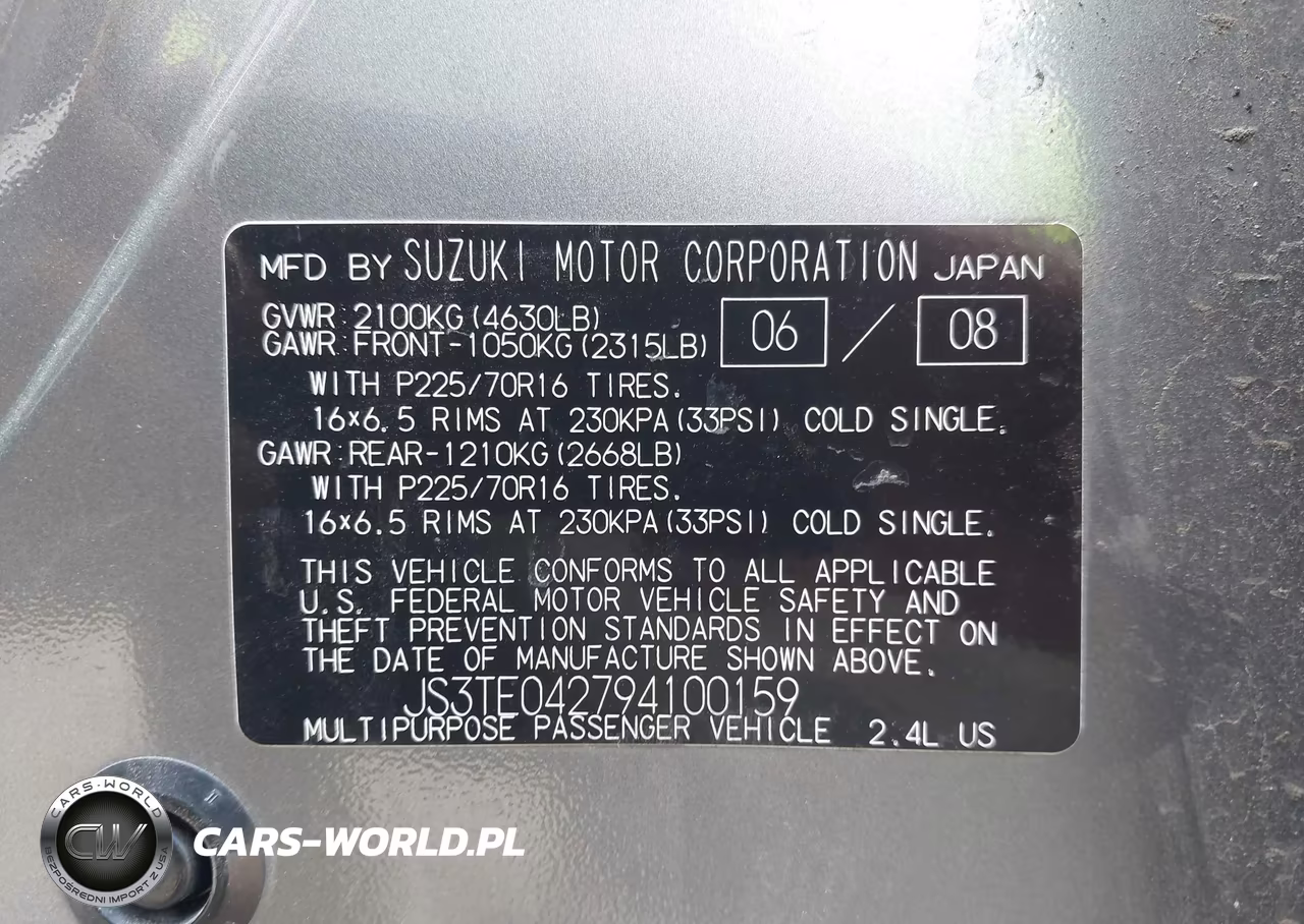 2009 Suzuki Grand Vitara VIN:JS3TE042794100159 - 9