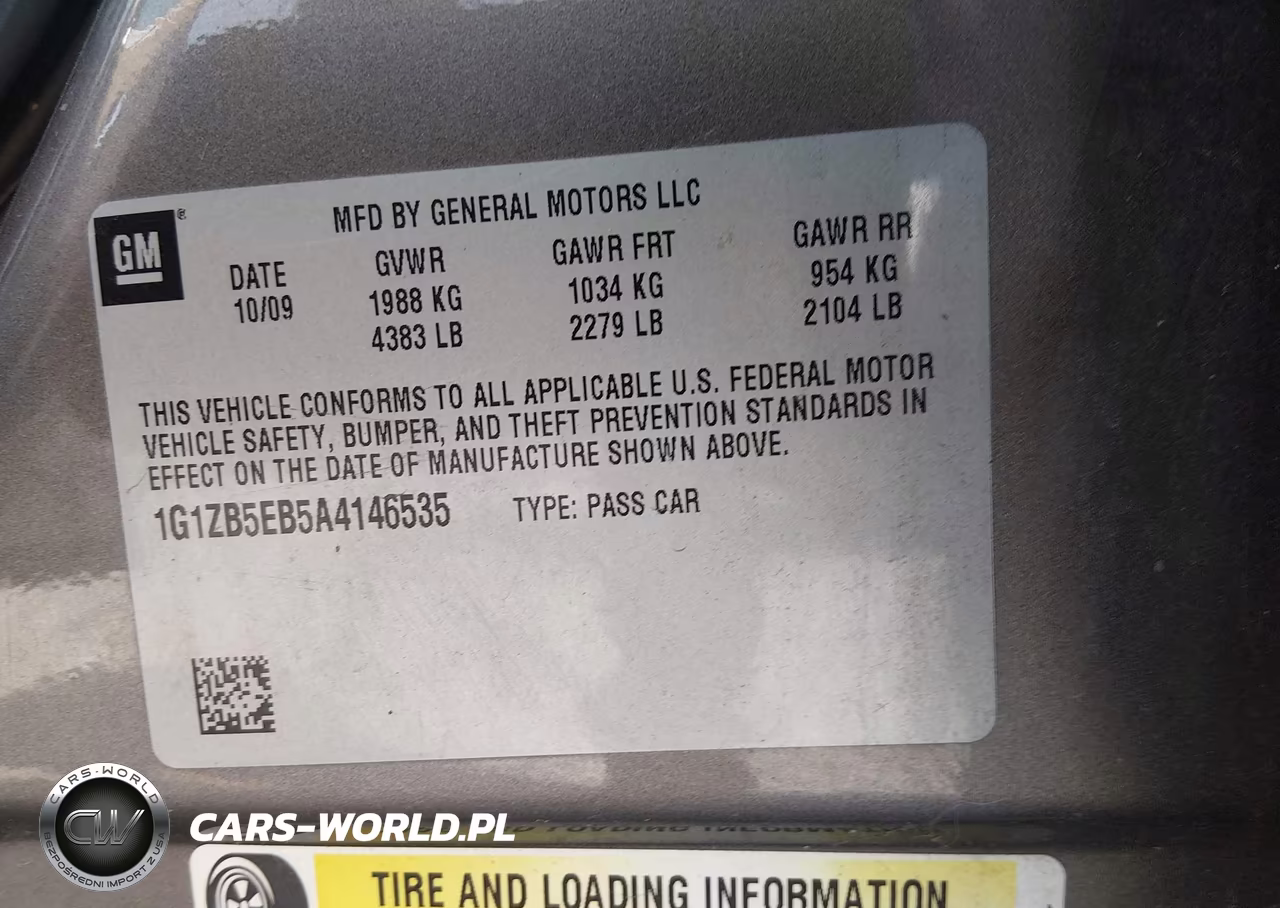 2010 Chevrolet Malibu Ls VIN:1G1ZB5EB5A4146535 - 9