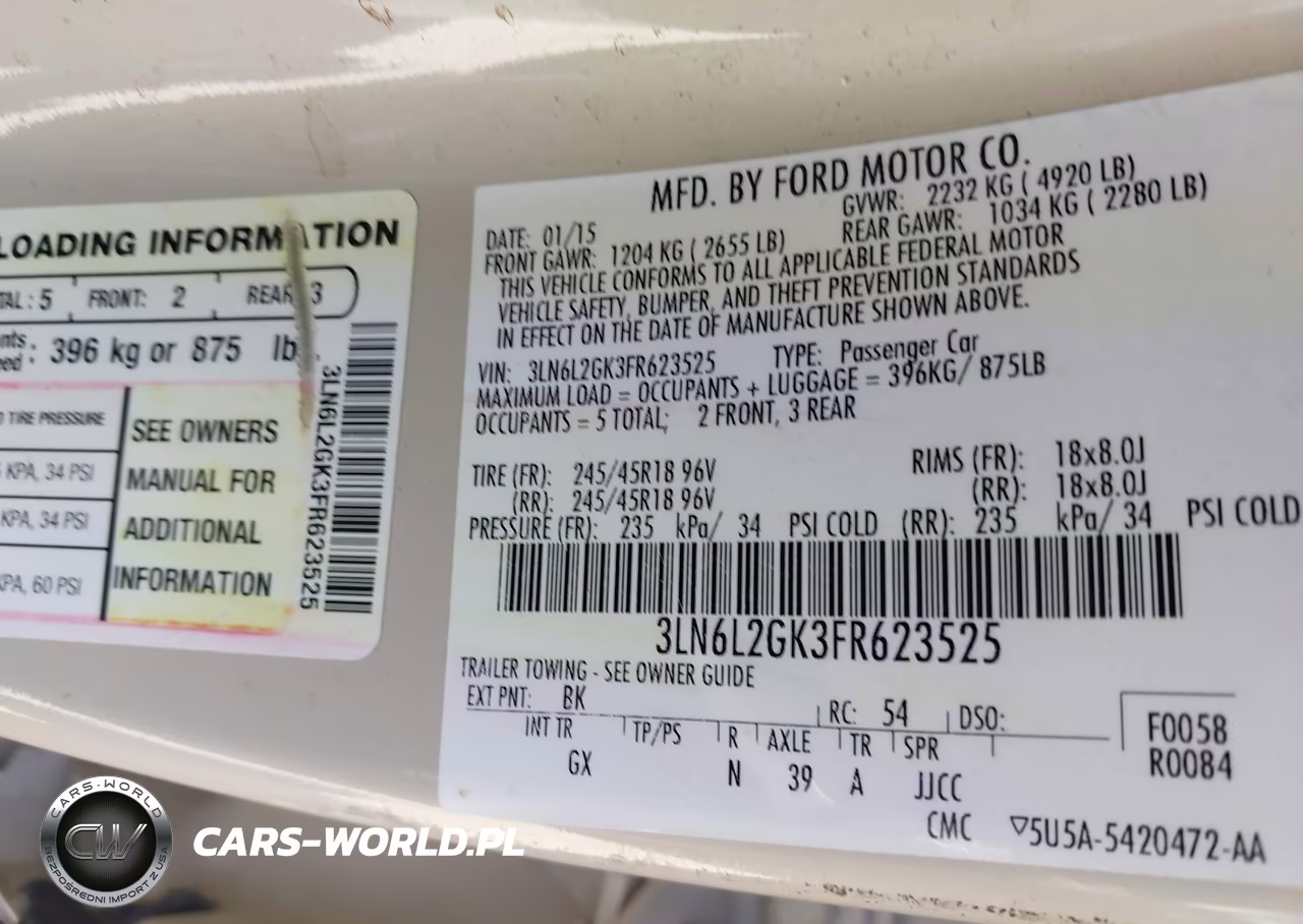 2015 Lincoln Mkz VIN:3LN6L2GK3FR623525 - 9