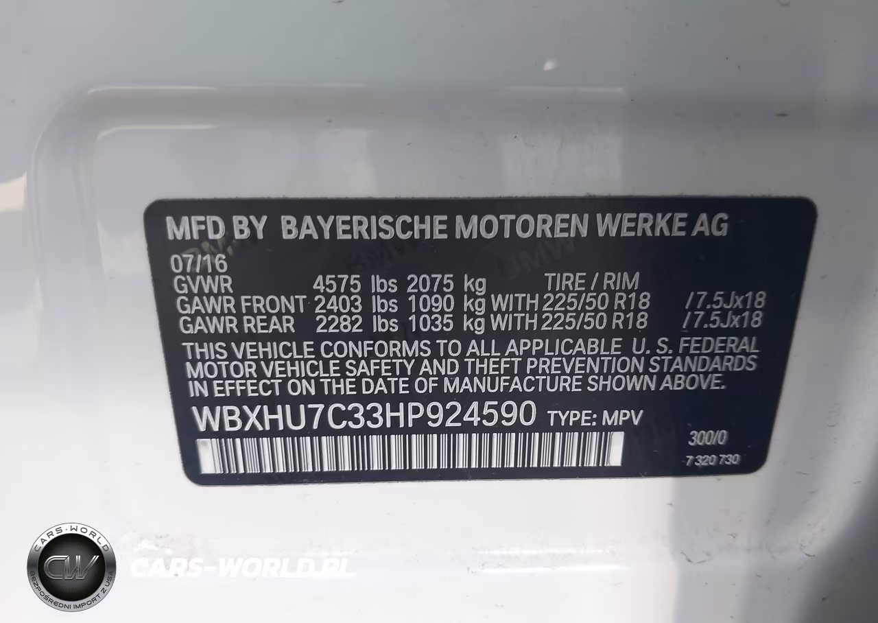 2017 BMW X1 Sdrive28I VIN:WBXHU7C33HP924590 - 9