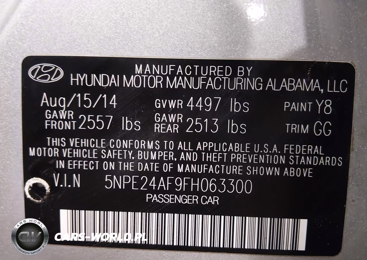 2015 Hyundai Sonata Se VIN:5NPE24AF9FH063300 - 9