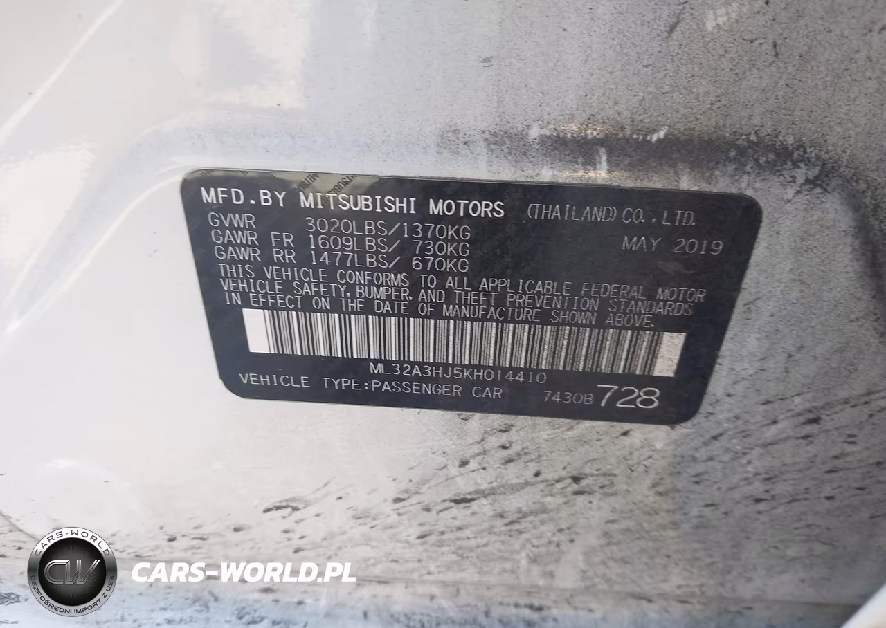 2019 Mitsubishi Mirage Es VIN:ML32A3HJ5KH014410 - 9