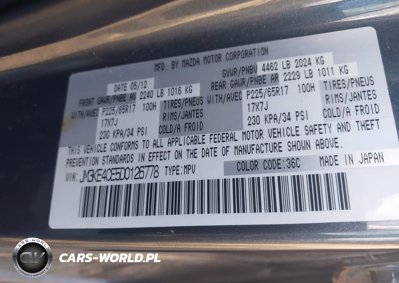 2013 Mazda Cx-5 Touring VIN:JM3KE4CE5D0126778 - 9