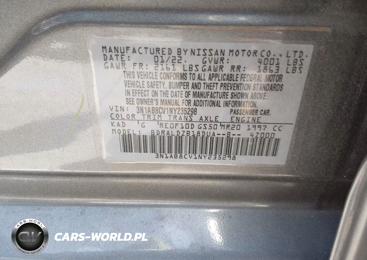 2022 Nissan Sentra Sv Xtronic Cvt VIN:3N1AB8CV1NY235298 - 9