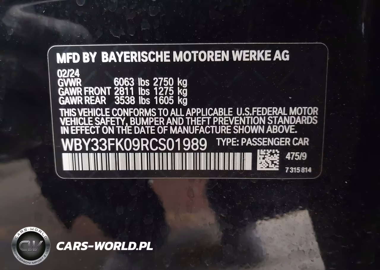 2024 BMW I5 Edrive40 VIN:WBY33FK09RCS01989 - 9