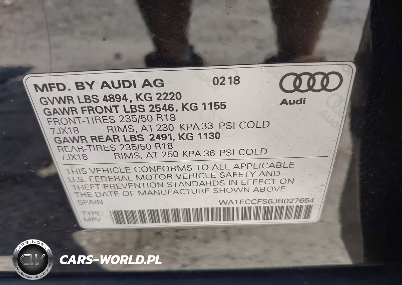 2018 Audi Q3 2.0T Premium-2.0T Sport Premium VIN:WA1ECCFS6JR027654 - 9