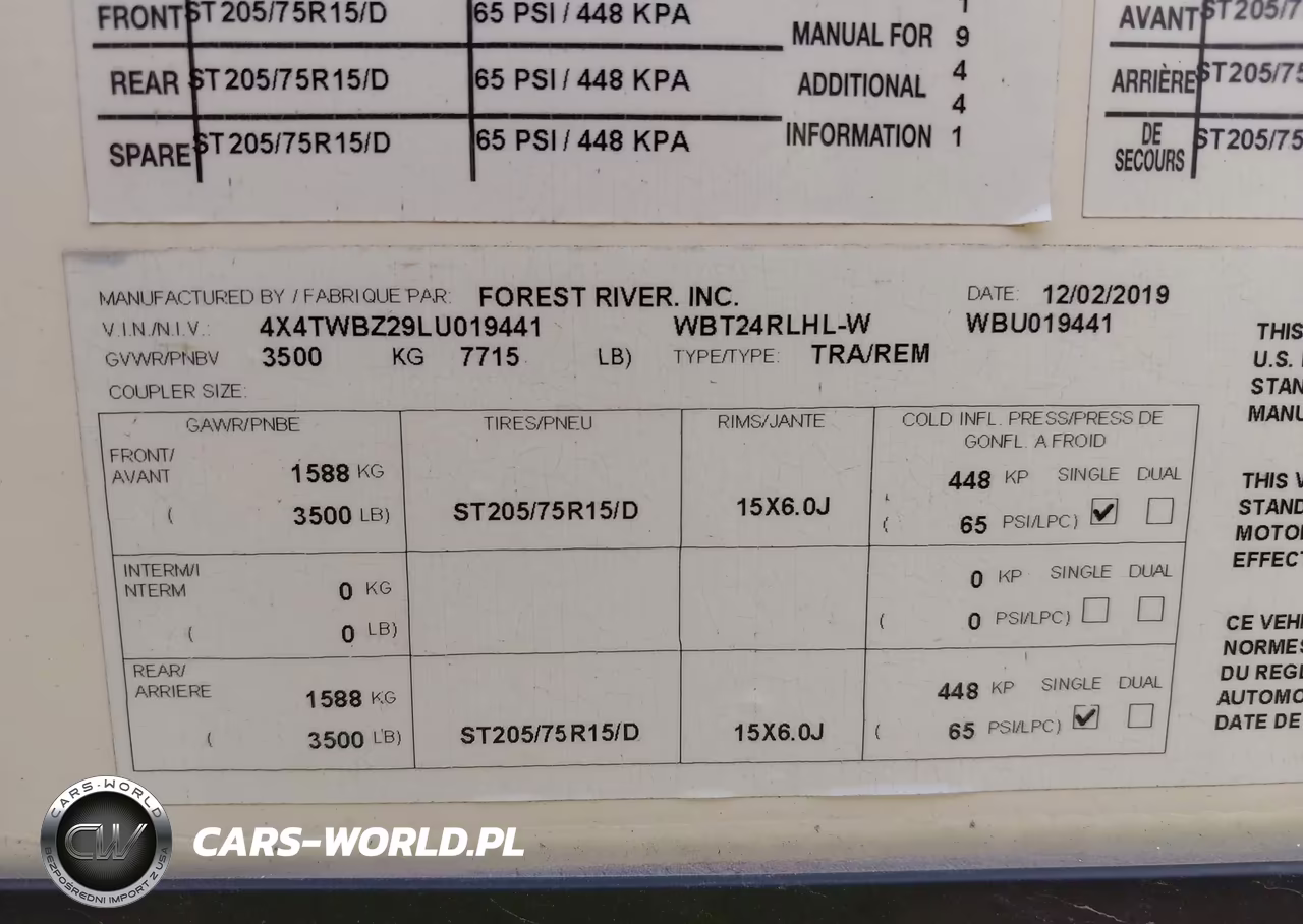 2020 Forest River Other VIN:4X4TWBZ29LU019441 - 9