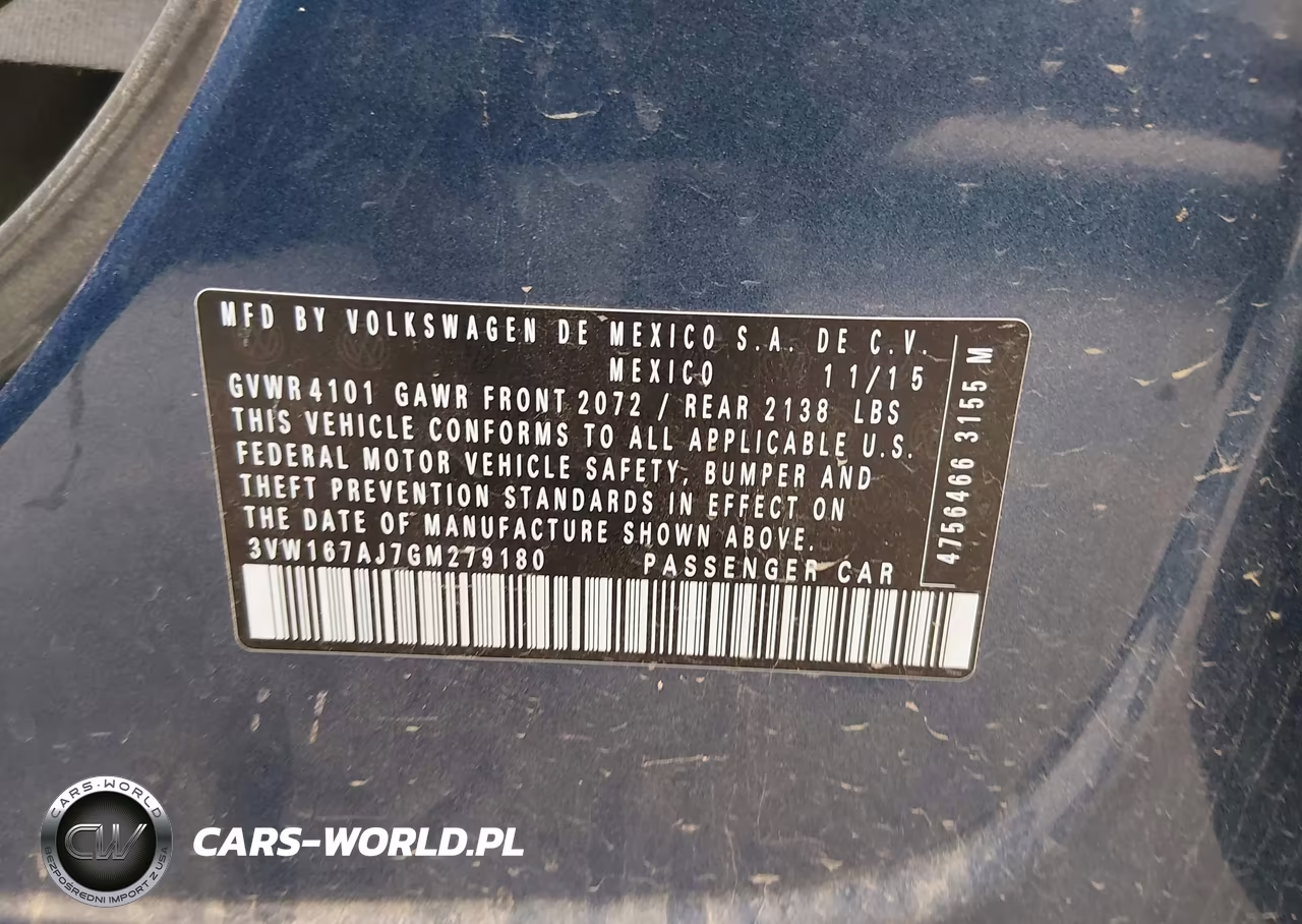 2016 Volkswagen Jetta 1.4T S VIN:3VW167AJ7GM279180 - 9